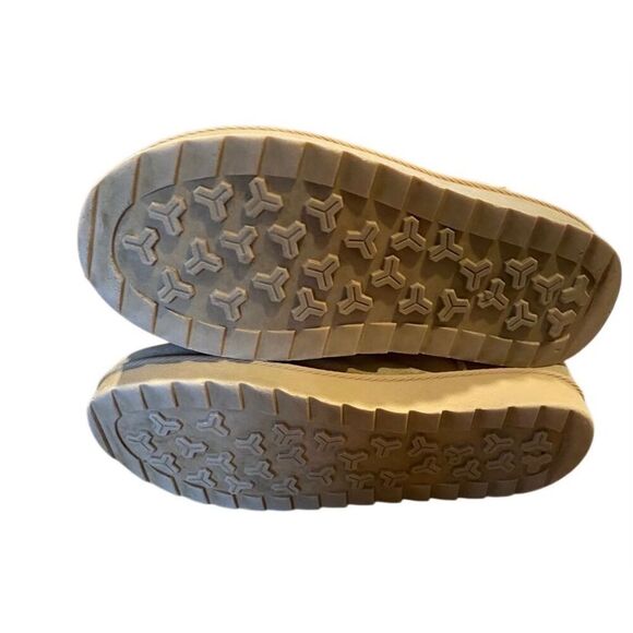 Pink Furry UGG Boots Size 10 Mid Ankle Light Pink Fur Suede - Picture 5 of 16